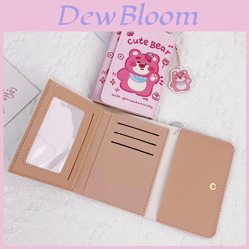 Stylish Anime Cartoon Print Wallet Mini Card Holder Easy Snap Closure Gender-neutral