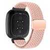 Nylon Braided Loop Strap For Fitbit Versa 4/3 Adjustable Metal Magnetic Bracelet Wristband For Fitbit Sense 2/1 Band Accessories