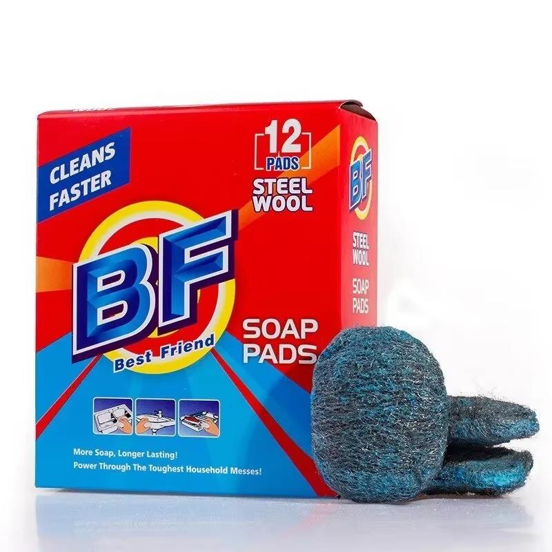 

Мыло, содержащее шарик из стальной проволоки, шарик из хлопка для чистки из стальной проволоки 16.5X14X6CM синий