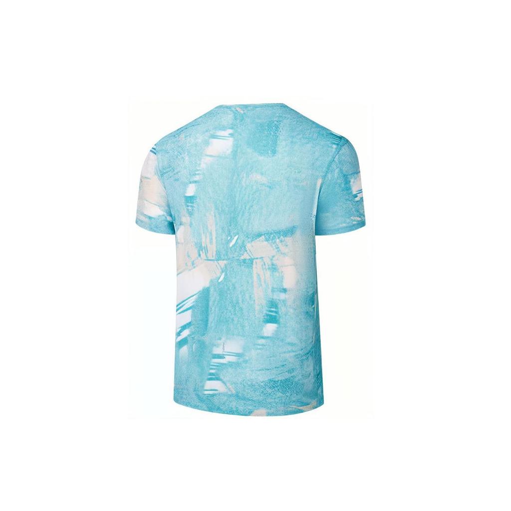 Saucony Breathable Moisture-Wicking Running Casual Short Sleeve T-Shirt Men Tops Blue SC2239039-2