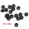 Walfront 250PCS Nylon M3 Hex Male Standoff Spacer Screw Nut Assortment Kit (M3 Male Standoff A) Black