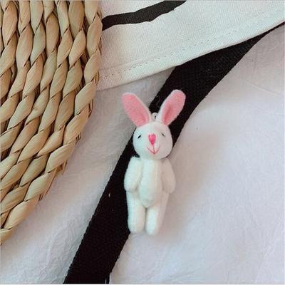 7Cm Mini Cute Rabbit Brooch Toys Animal Buuny Stuffed Toy Holiday Gift For Girls&Boys Christmas Gift