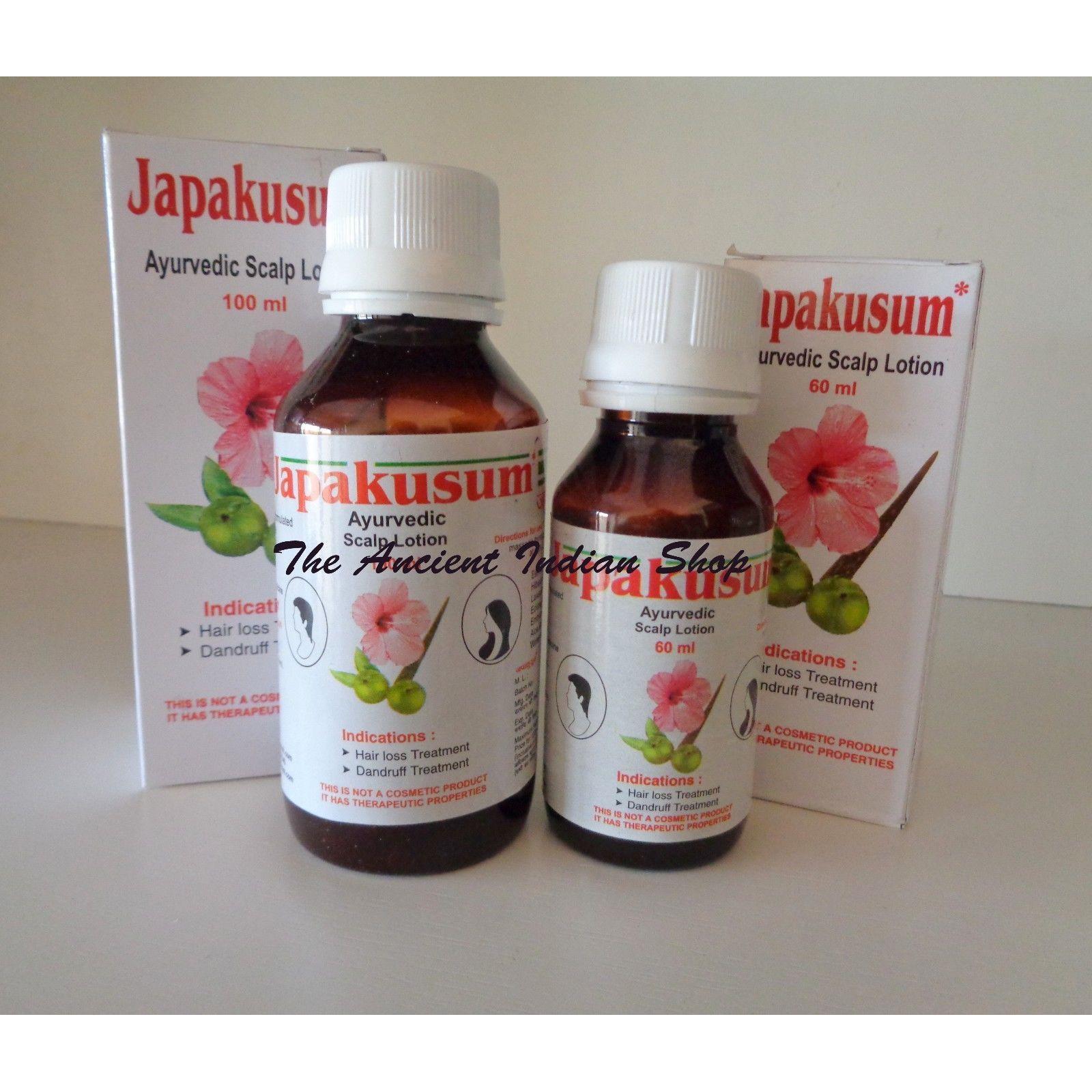 Лосьон Джапакусум Аюрведический лосьон для кожи головы - 100 мл из Индии JL184609806166