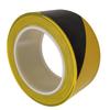 Hazard Warning Tape PVC 4.8cmX30m Black Yellow Stripe Safety Tape for Wall Floor Pipe