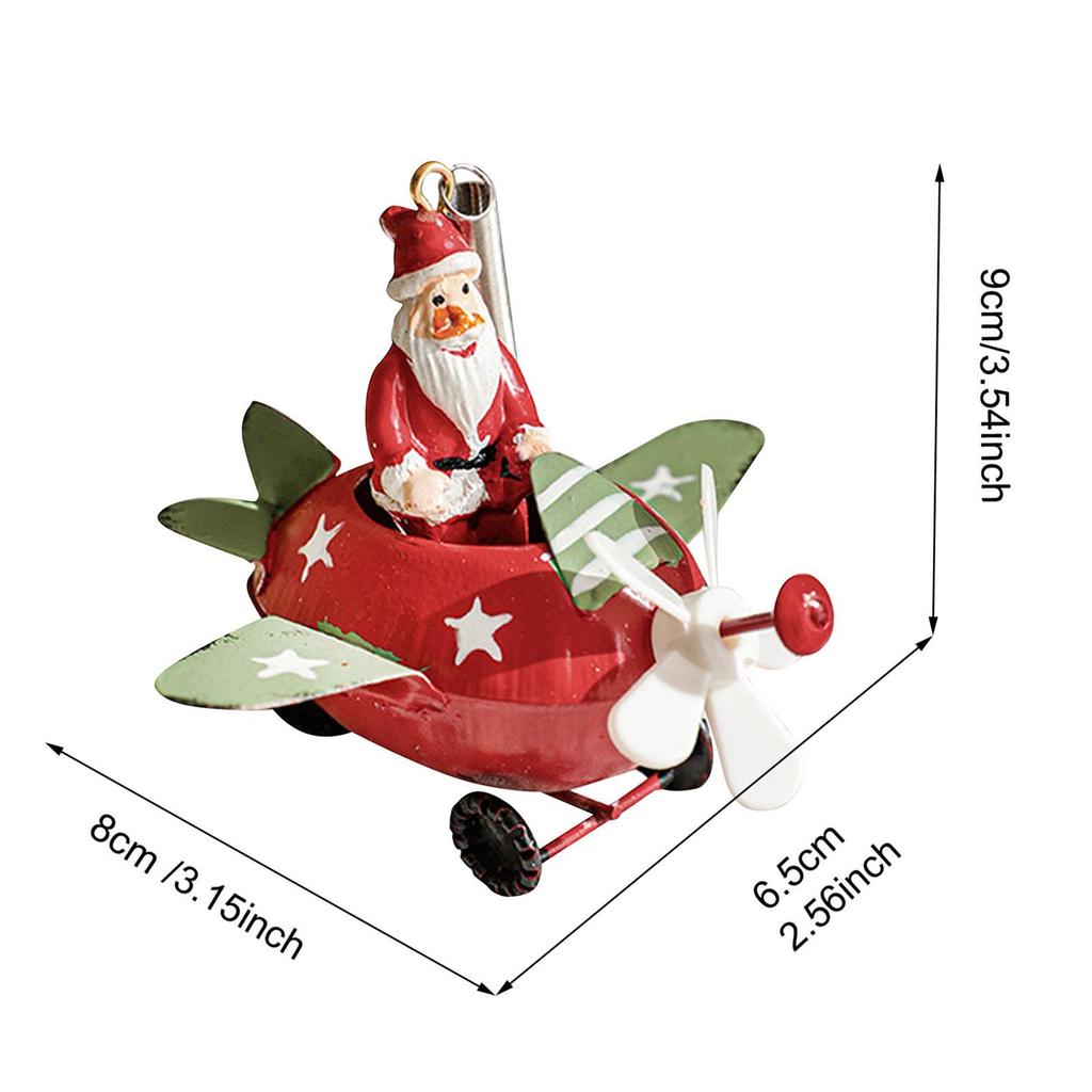 Kerst Vliegtuig Decoratie Kerstboom Decoratie Hangend Vliegtuig Ornament voor Slaapkamer Kantoor Festivals Open Haard Thuis