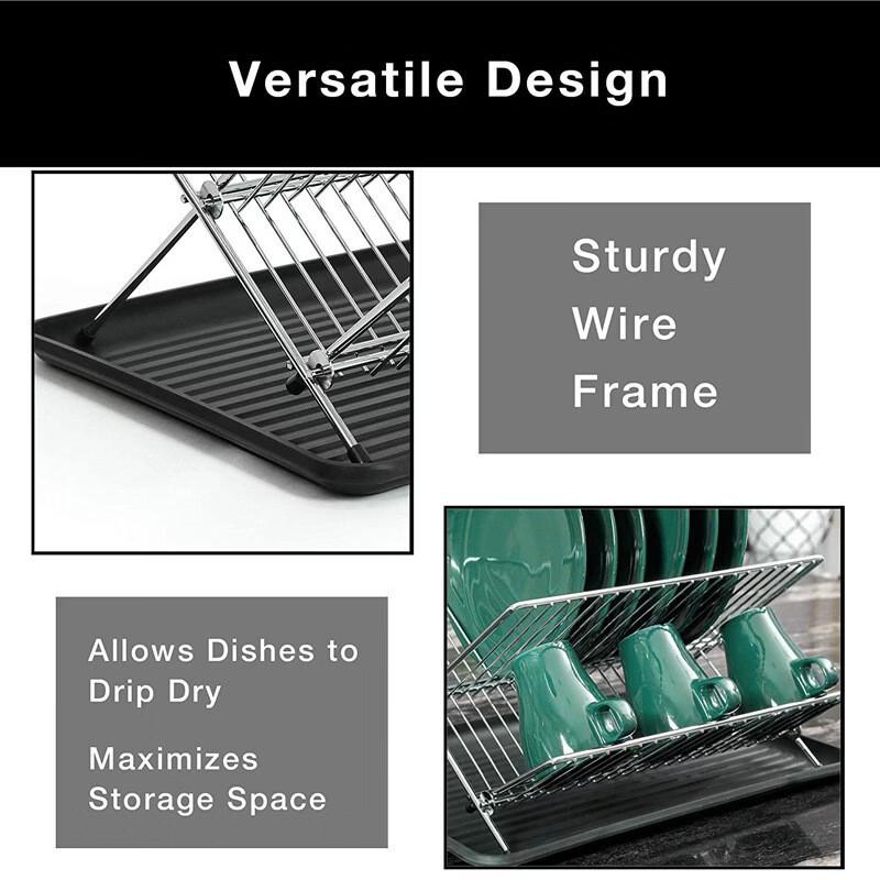 Foldable Kitchen Dish Drying Rack