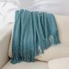 Knitted Blankets Household Bedroom Living Room Office Tassels Fashion Modern Comfortable Breathable Soft Dormitory Simple Ins