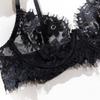 Elegant Lace Five-Piece Lingerie Set with Neck See-Through Design - Valentine's Day Hot Sale