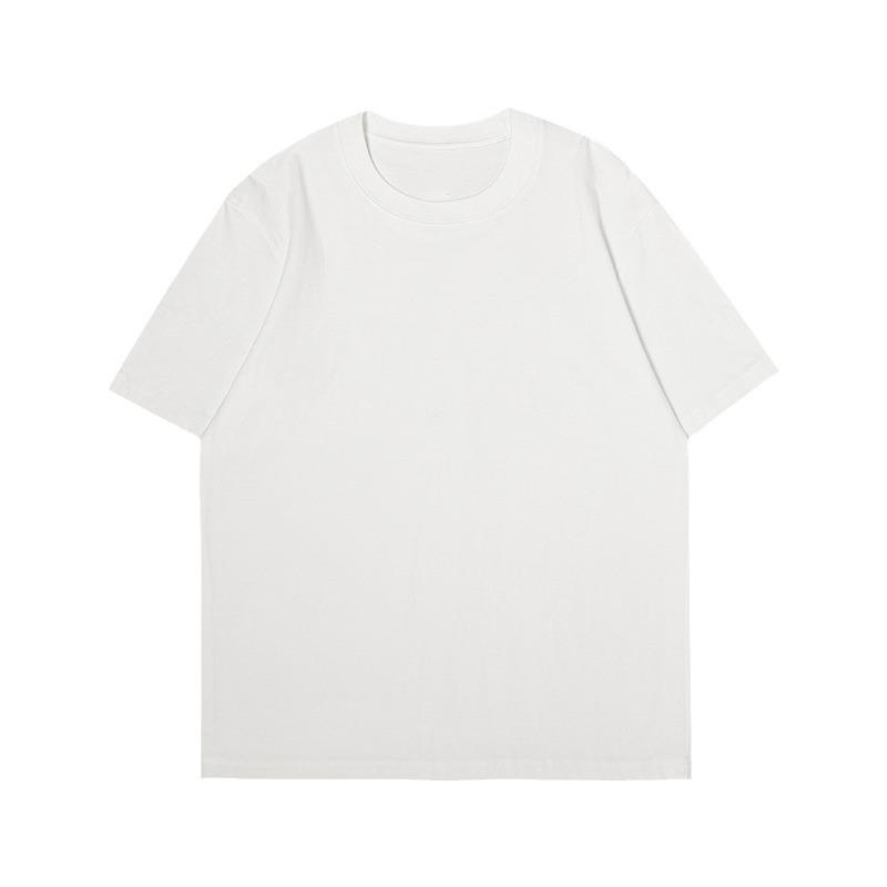 Unisex Trendy Cotton Short Sleeve T-Shirt - Simple Print, Five-Point Sleeve, Summer Style