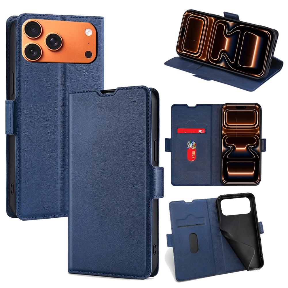 For iPhone 17 Pro Max Case Card Holder PU Leather Phone Cover