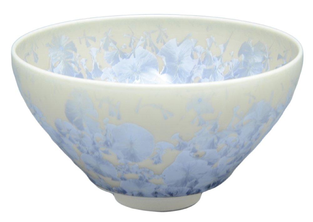 

Aito Touan Kiln Matcha Flower Crystal kta538 Kyoto-yaki, Kiyomizu-yaki, Bowl, (Silver Wisteria), светло-синий