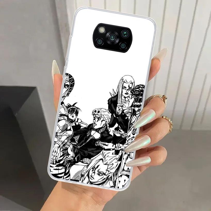 JoJo Bizarre Adventure Golden Wind Phone Case for Xiaomi Poco X5 X6 X7 Pro F7 Ultra M7 Redmi 15 15C 13 13C 12 12C 10 10A 10C 9 9