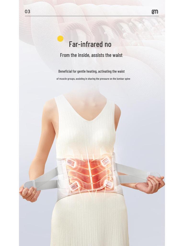 Heated Lumbar Support Belt for Weightlifting and Fitness