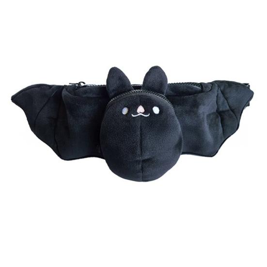 

Сумка на пояс в виде летучей мыши, плюшевый кошелек в виде летучей мыши с отделениями для карт, пищащая поясная сумка в виде летучей мыши с ремнем на пряжке для мальчиков, девочек, праздничные подарки на день рождения