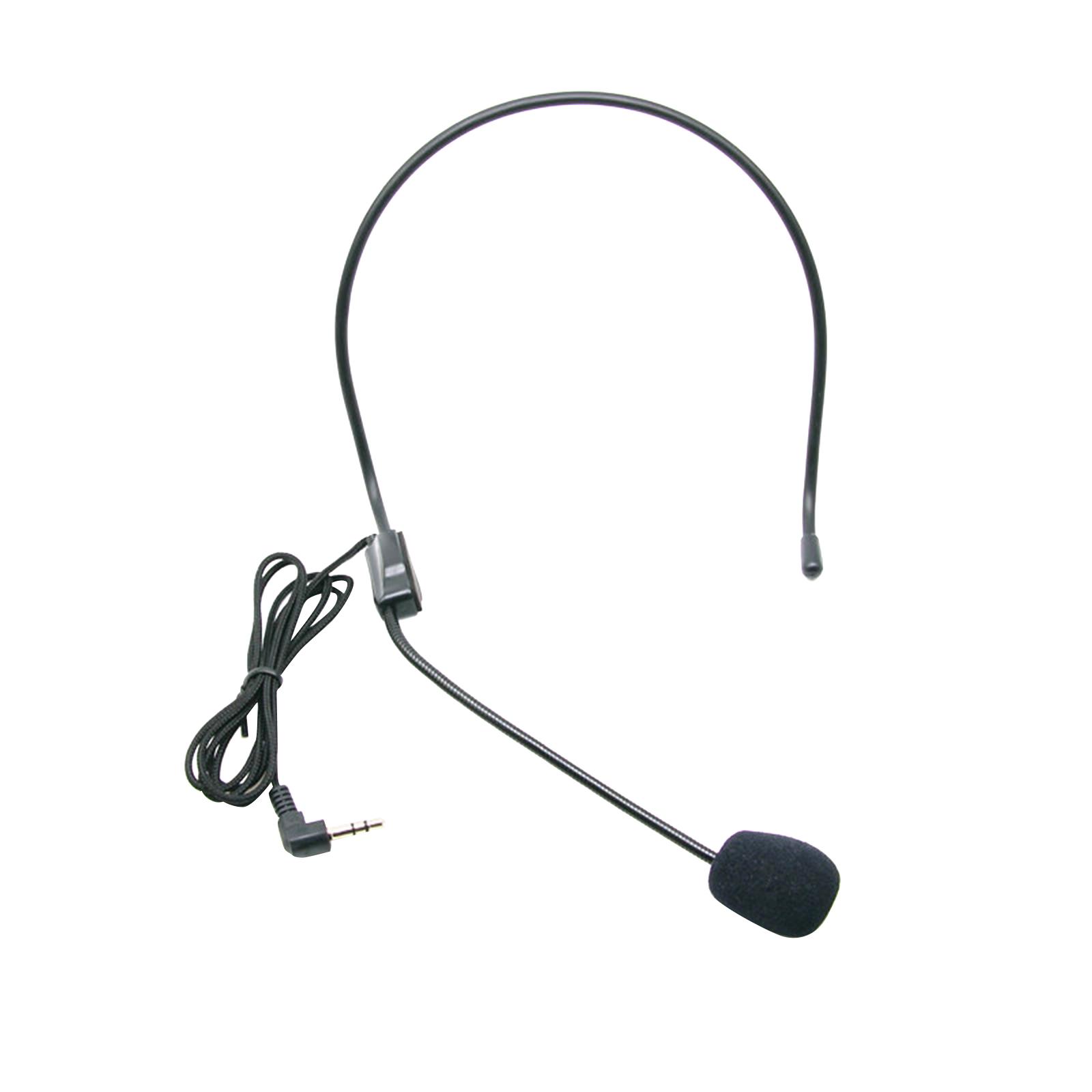 

Microphone Headset for Voice Amplifier Mic Systems Head Wear Mic Wired Boom for