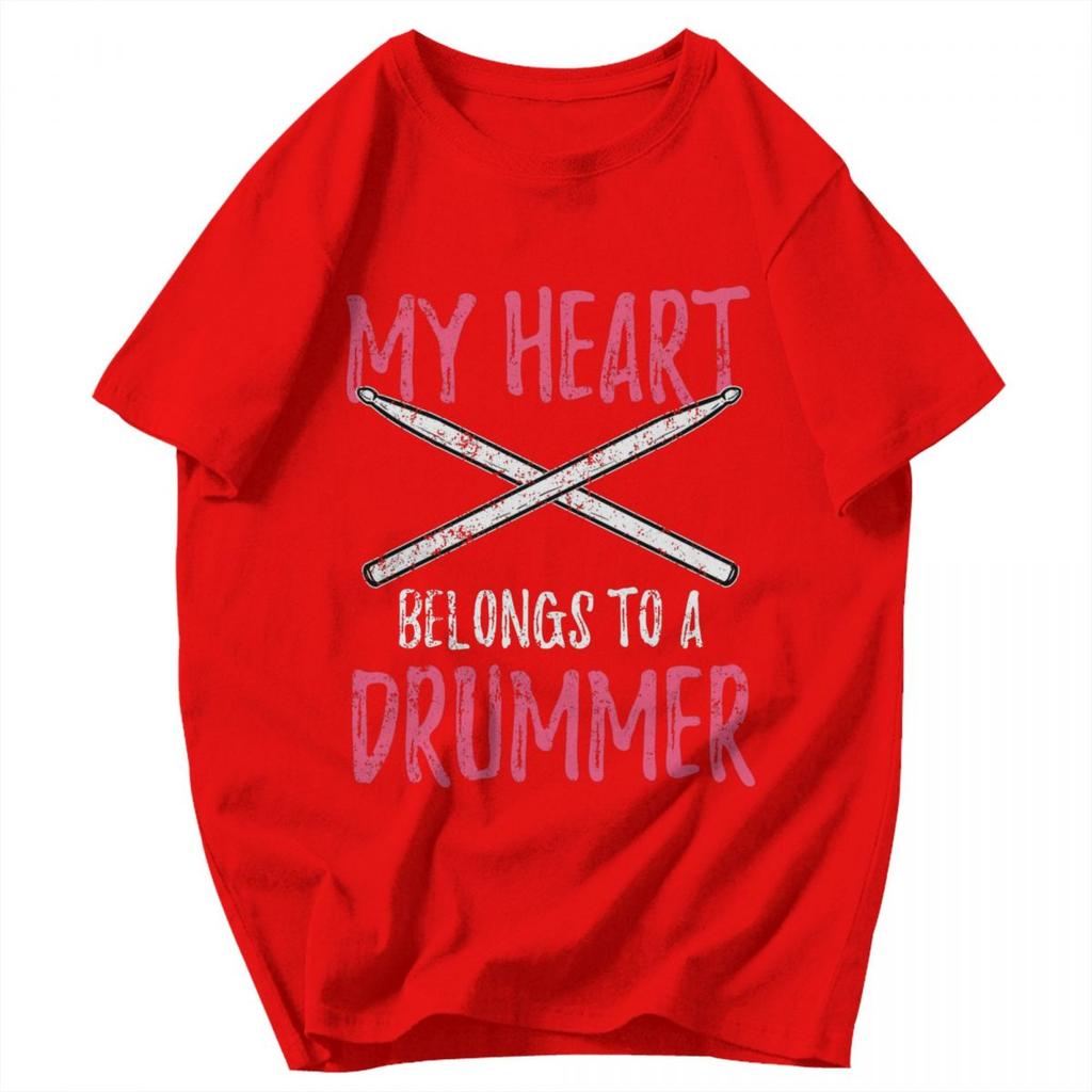 Men T Shirt Drummer Valentines Day Summer Y2K Graphic Short Sleeve Unisex Clothes T Shirts