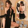 Sex Underwear Classical High Split Cheongsam Temptation Retro Deep V Milk Leakage Temptation Republic of China Style Pure Desire