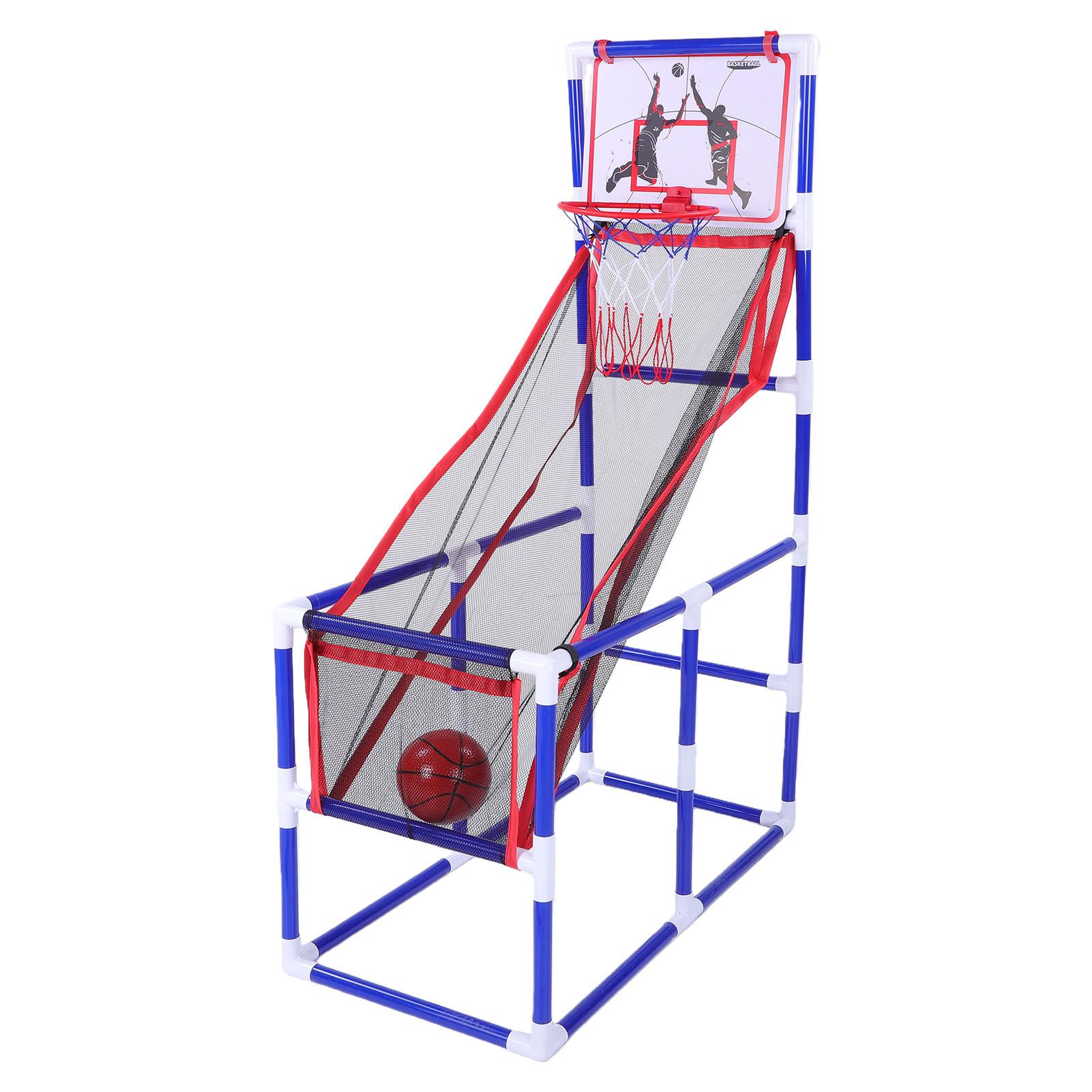 Набор для игры в баскетбол с 4 мячами и насосом, уличные и комнатные активные игрушки для мальчиков и девочек