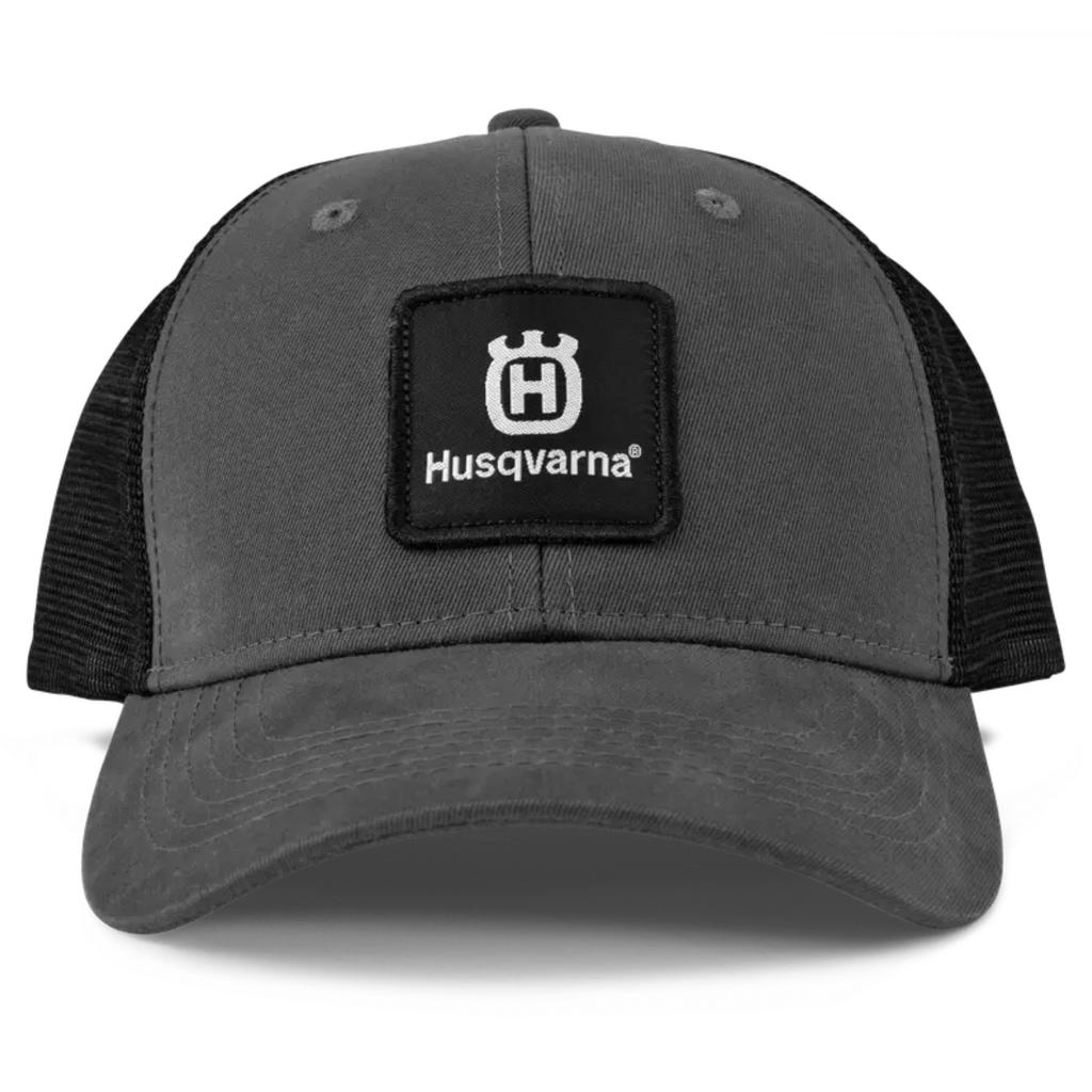 Husqvarna Schwarze Trucker Asphalt Baseballkappe