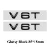 3d ABS Auto Buchstaben V10 V8T V6T Logo Auto Kotflügel Seite Emblem Abzeichen Aufkleber