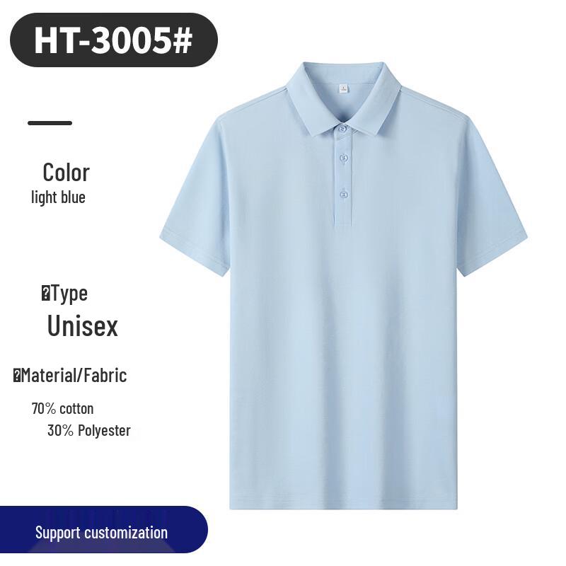 

Men s Summer Short-Sleeve Polo Work Shirt S