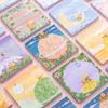 80Pcs Cute Girl Cartoon Ins Style Oil Painting Convenience Sticker Message Memo Account Material Paper Student Supplies