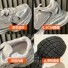 Thick-soled heightening dad shoes women's spring 2025 new silver breathable lightweight casual sports shoes children