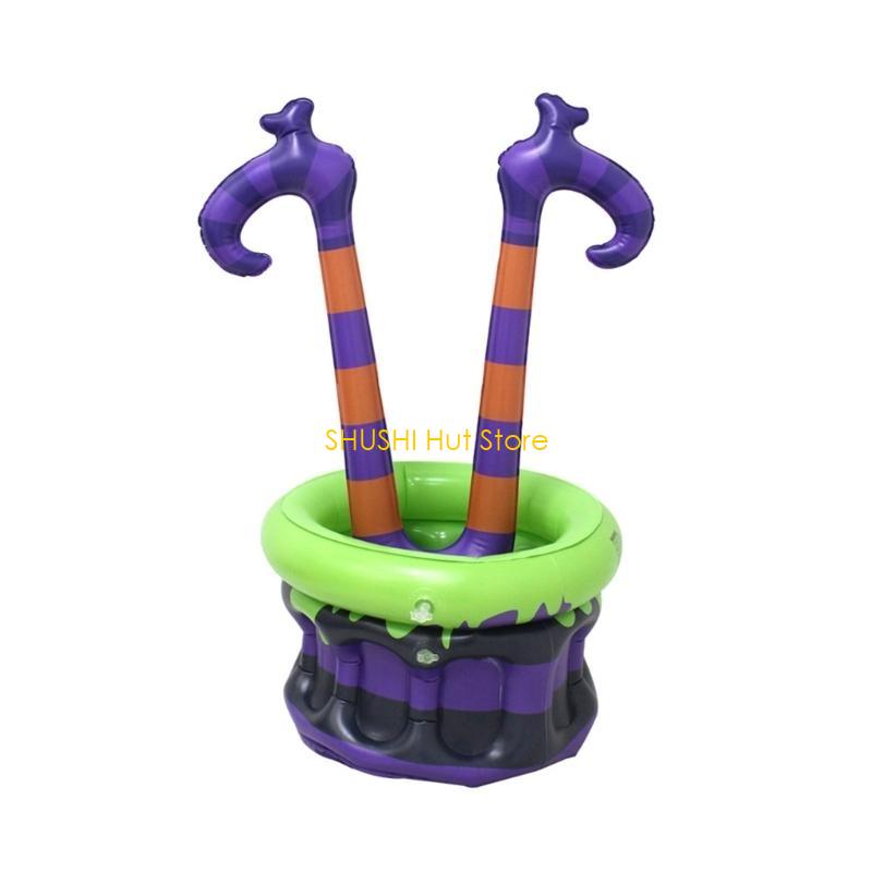 

Multifunctional Halloween Party Storage Bucket PVC Container For Drink Snacks And Festival Decorations D57B