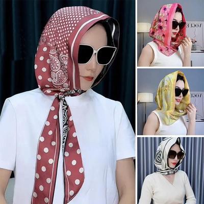 Soft Muslim Turban Simulation Silk Headscarf Fashion Baotou Hat  Women