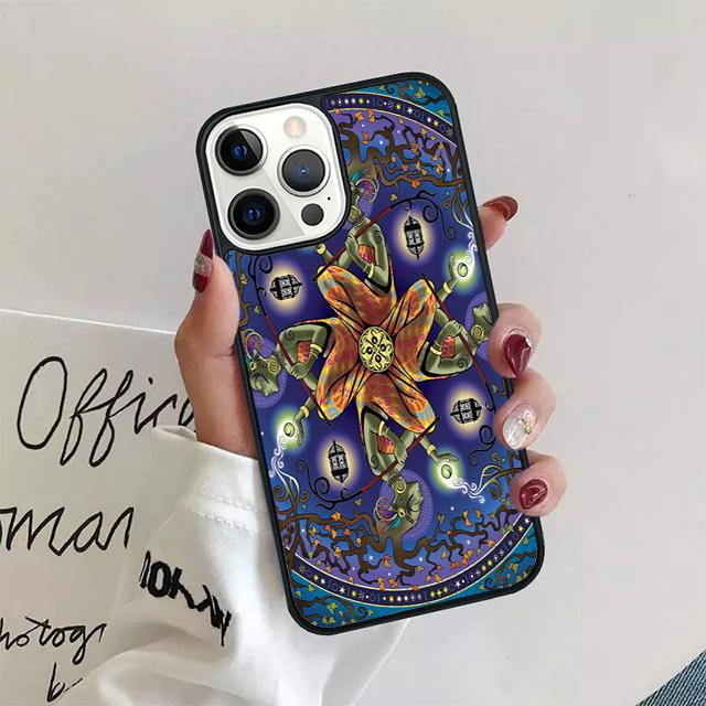 Mandala Floral Coque Shell For iPhone 17 Air 15 16 14 13 12 Pro Max 11 Pro Max Plus Phone Case Cover