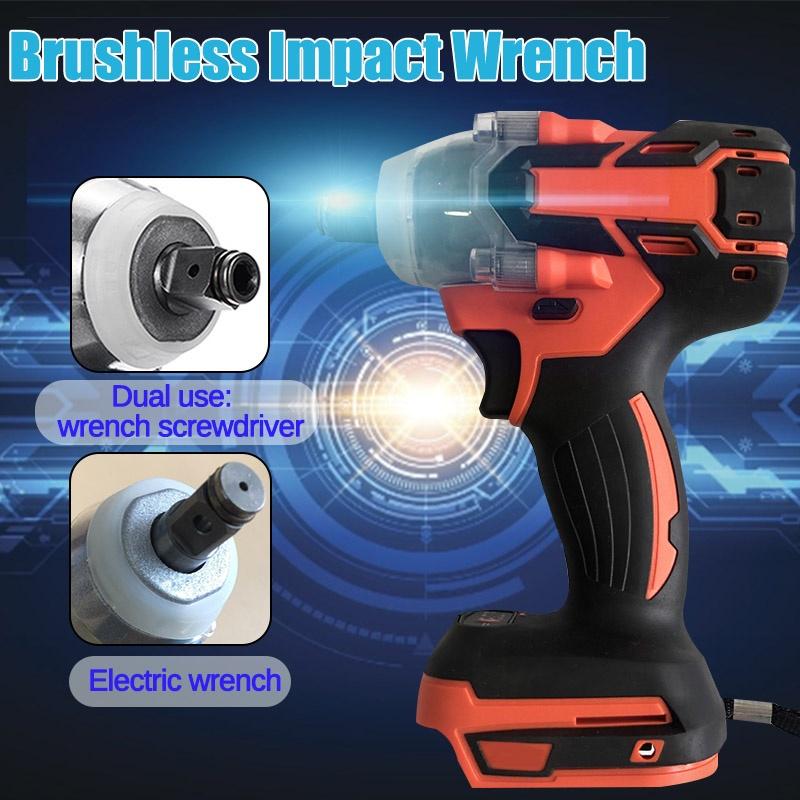 Buy 3000rpm 18V Electric Wrench Universal Rechargeable Lithium Battery Wrench Brushless