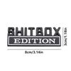 3D Big Size SHITBOX Edition Emblem ABS Car Badge Car Tail Trunk Side Body Stickers Vehicle Sticker Decal For Cars Trucks S