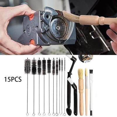 15PCS Coffee Machine Cleaning Brush Grinder Wooden Cleaning Brush Coffee Machine Head Brush Coffee Brush Set