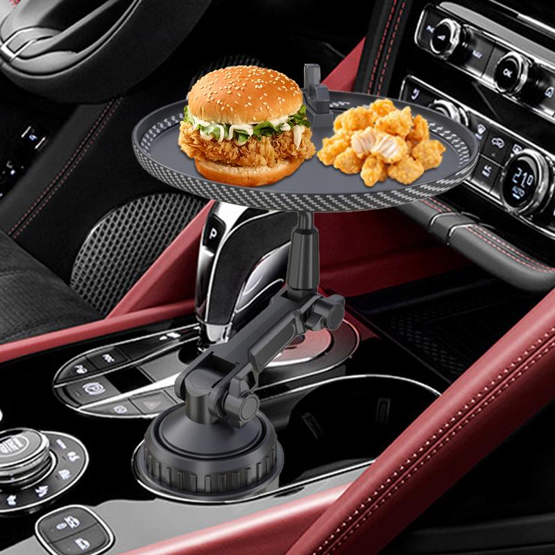 Tacka na kubek do samochodu Uchwyt na kubek z uchwytem na telefon Rozszerzenie uchwytu na napoje Wielofunkcyjny uchwyt na żywność do samochodu