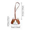 Doll Kitten Cat Leather Keychain Leather Animal Bag Hanging Cat Leather Pendant  Outdoor