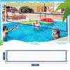 Pool Volleyball Net Portable 15x3FT Volleyball Net Replacement Swimming Pool Supplies Heavy Duty Sports Accessories for Backyard
