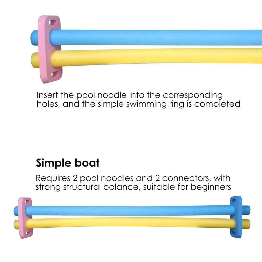 Hot Sale Swim Noodle Connector EVA Swimming Stick Foam Connector With 2 Cross Holes Water Fun Kids Swim Noodle Accessories