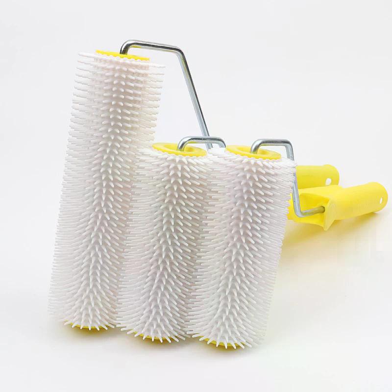 One 15/22CM Defoaming Spiked Roller, Drum Brush Paint Roller Ideal for Latex Floor Leveling