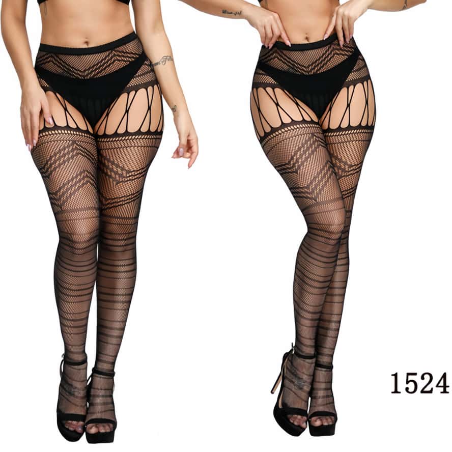Newfunjoin Large Plus Size Fishnets Big Mesh Stockings Garter Belt Pantyhose Thigh High Sexy Hot Hollow Tights Women Panty Socks