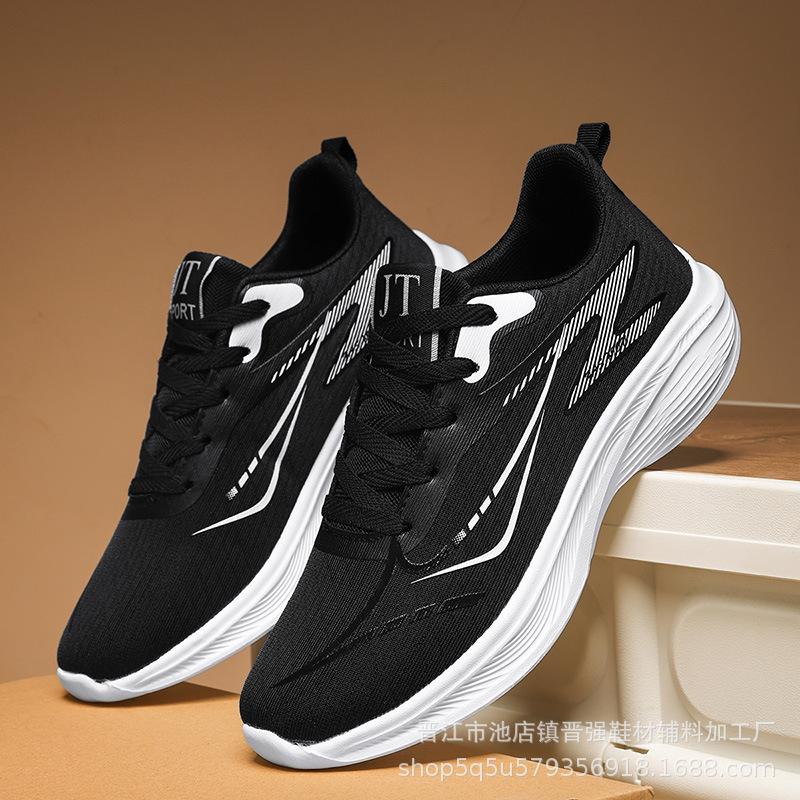 

Мужские и женские модные кроссовки с мягкой подошвой Модная новая спортивная обувь Нескользящие легкие платформенные повседневные дорожные модные кроссовки 44