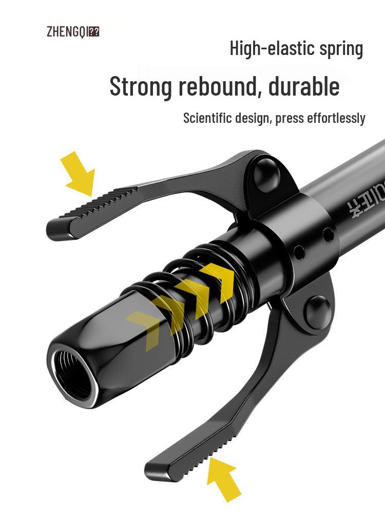 High-Pressure Manual Grease Gun Head Set with Locking Pliers and Hose
