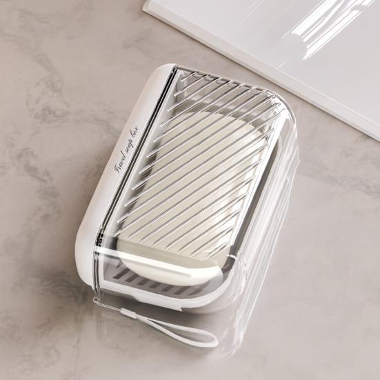 Yousheng Travel Soap Case with Lid Leakproof Soap Container with Drainage Layer Portable Bar Soap Holder for Camping Gym Bathroom Kitchen Dormitory