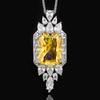 Jewelry Redeen Cut Yellow Diamond Vintage Premium Pendant Necklace Main Stone 15 * 20