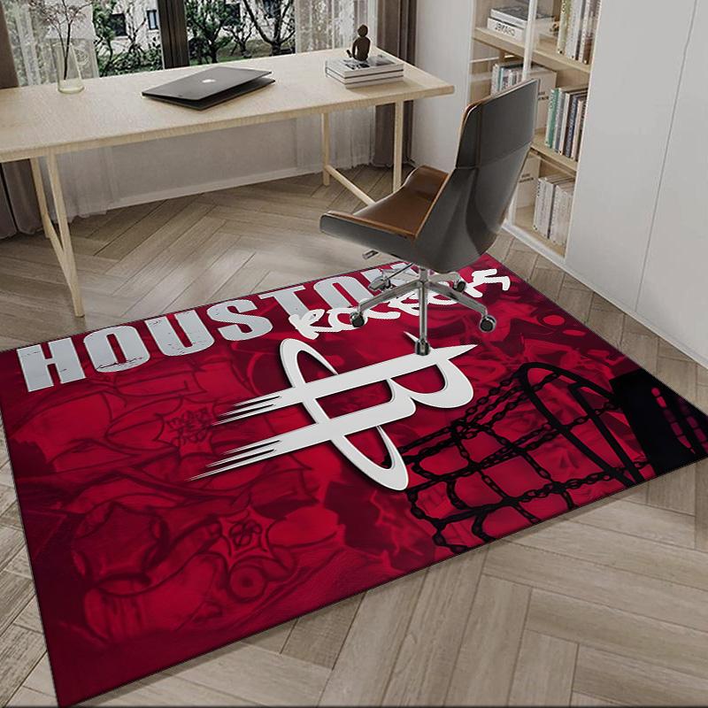 basketball Pride Rockets Carpet, Kitchen Rugs, Yoga Mat, Non-Slip Mats, Rug for Bathroom, Living Room bedroom, Camping Rugs Christmas Gift