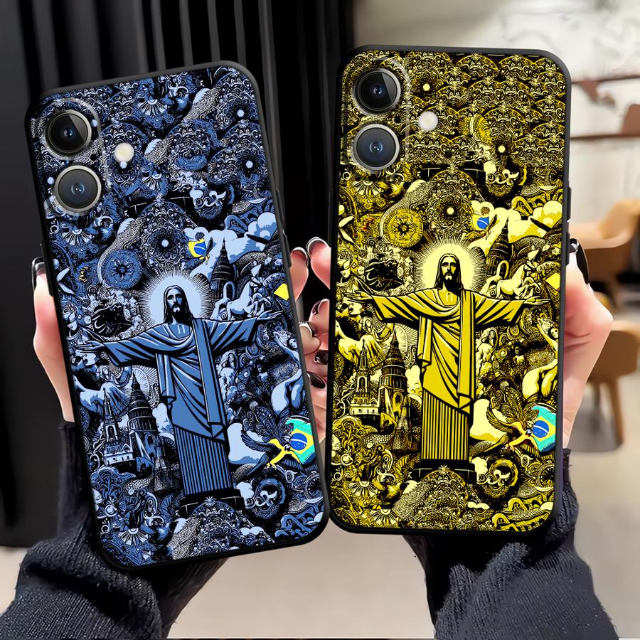 Cover Case for Apple iPhone XR XS MAX 11 14 Air 13 17 Pro Max 12 16 15 Pro 7 8 God Jesus Shell Capa