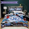 Queens Park Rangers Fc Pattern Bedding Uilt Set Uilt Cover Pillowcase Home Decoration Birthday Gift (1 * Duvet Cover + 2 * Pillowcase Without Core)