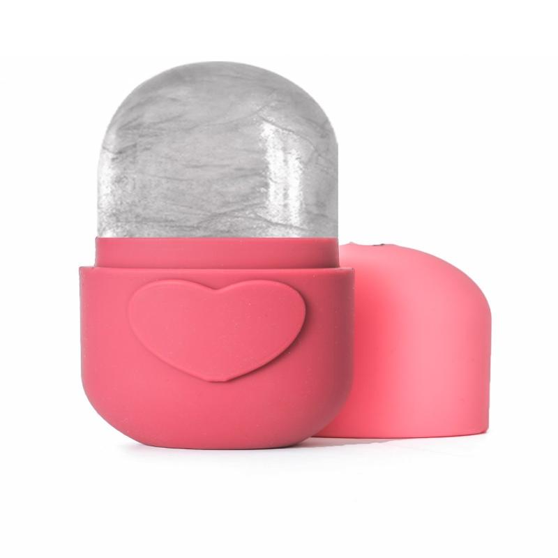 Heart Shaped Ice Grid Face Eye Ice Roller Massager For Skin Care Reusable Silicone Ice Mold For Fresh Cool Skin