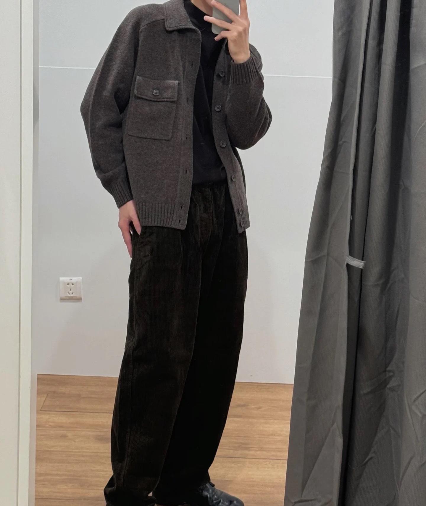 

Men s & Women s Soft Wool Knit Jacket - Long Sleeve Warm Outerwear for Autumn/Winter (New Style 471847) Large світло-коричневого кольору
