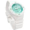 Casio LRW-200H-3CV Analog Watch Gloss White Green Check Pattern Women's Kids International Model