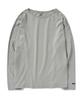 Minimal Project Boat Neck Long Sleeve T-Shirt Mlt112 [Cool Gray]